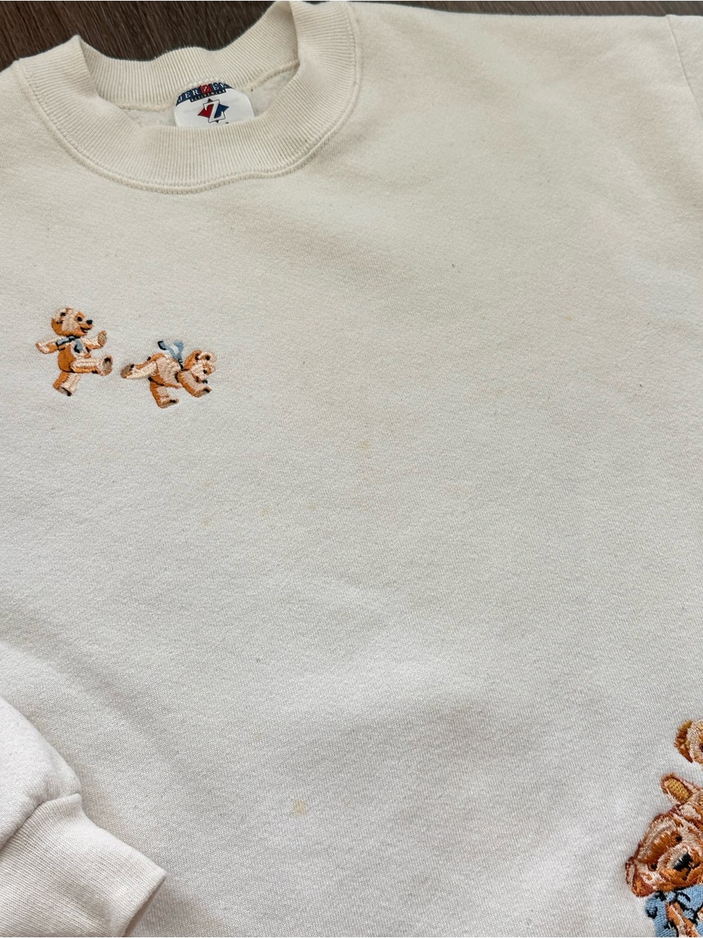 Vintage Embroidered Bear Crewneck Sweatshirt - Picture 3 of 5